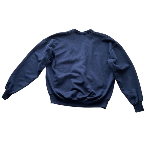 Vintage Streetwear Clorox Bleach Sweatshirt Cardigan Fleece Blue Size Large OS - Picture 8 of 9